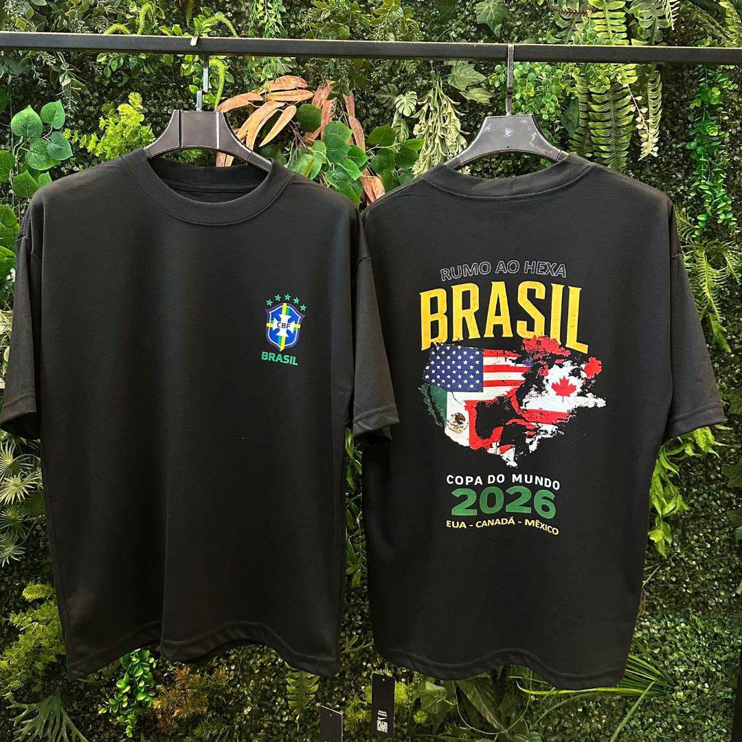 CAMISETA OVERSIZED BRASIL 746 PRETA