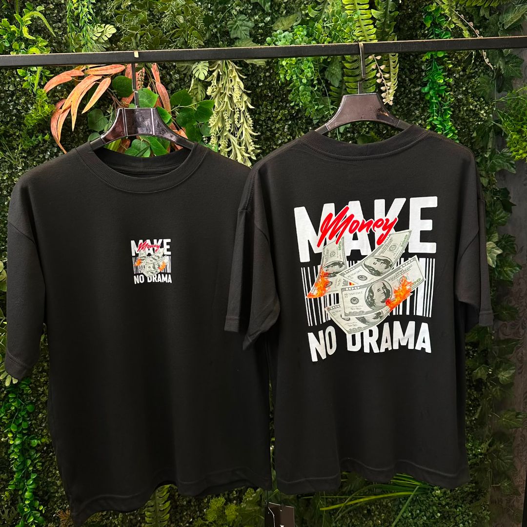 CAMISETA OVERSIZED MONEY 799 PRETO