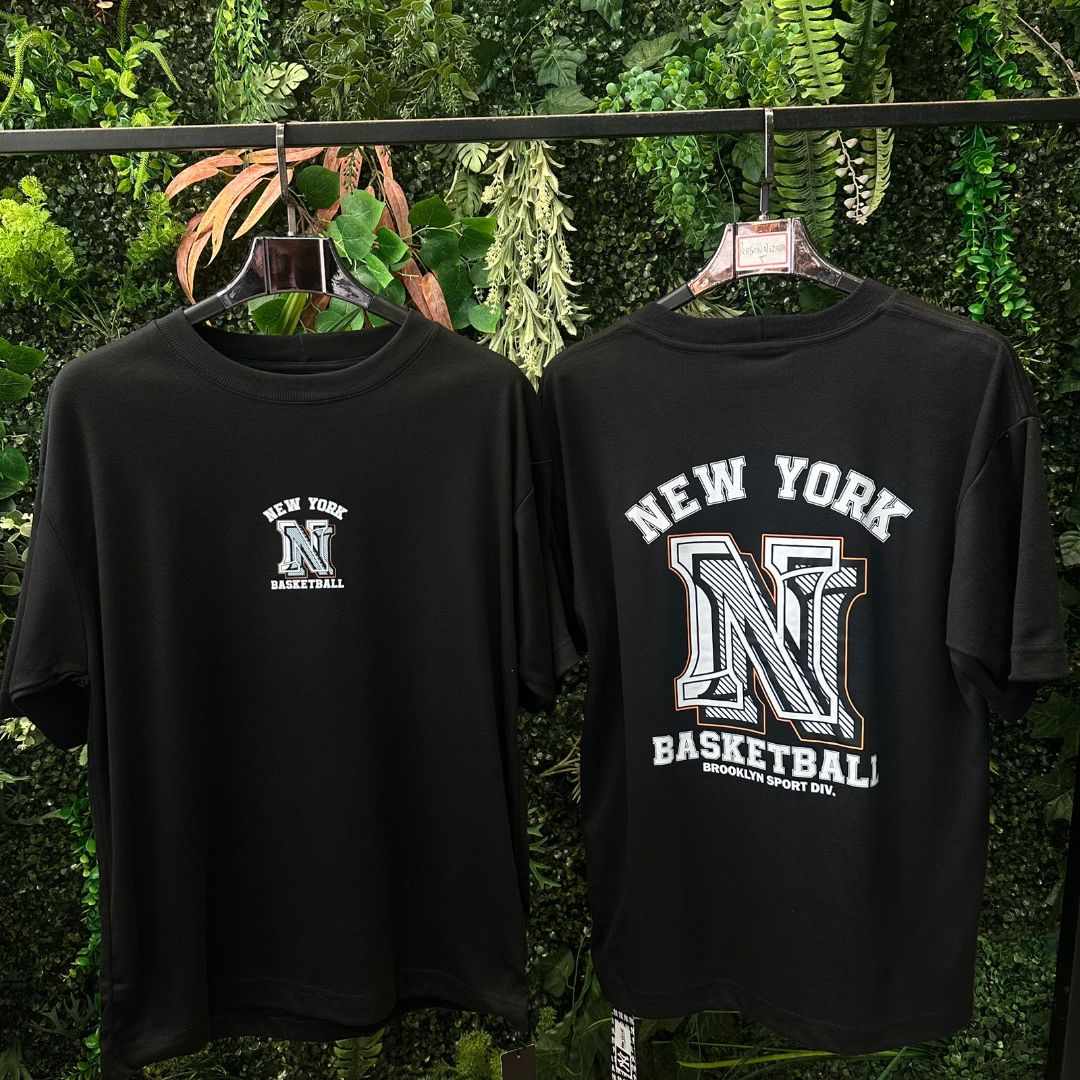 CAMISETA OVERSIZED NEW YORK 861 PRETA