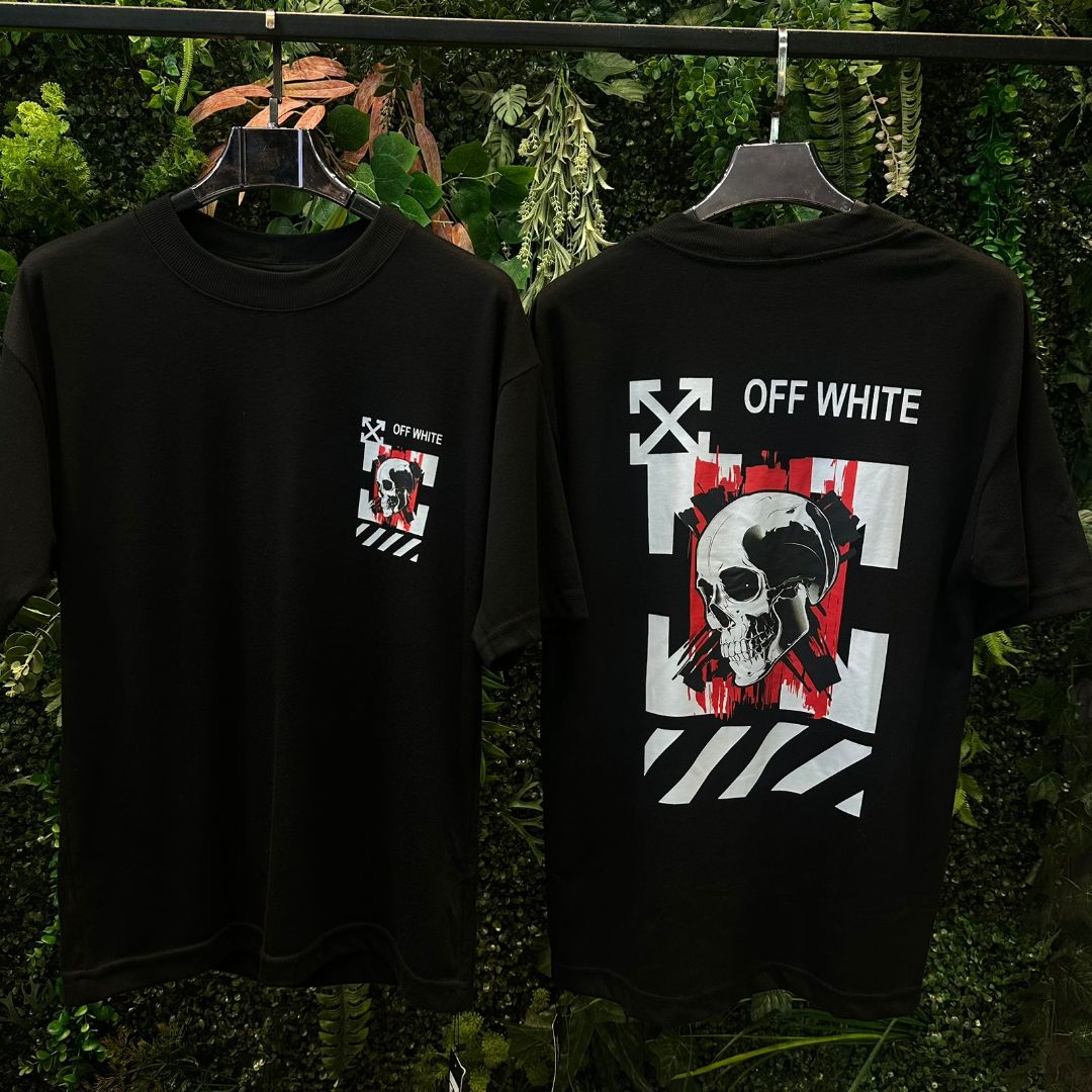 CAMISETA OVERSIZED OFF WHITE 876 PRETA