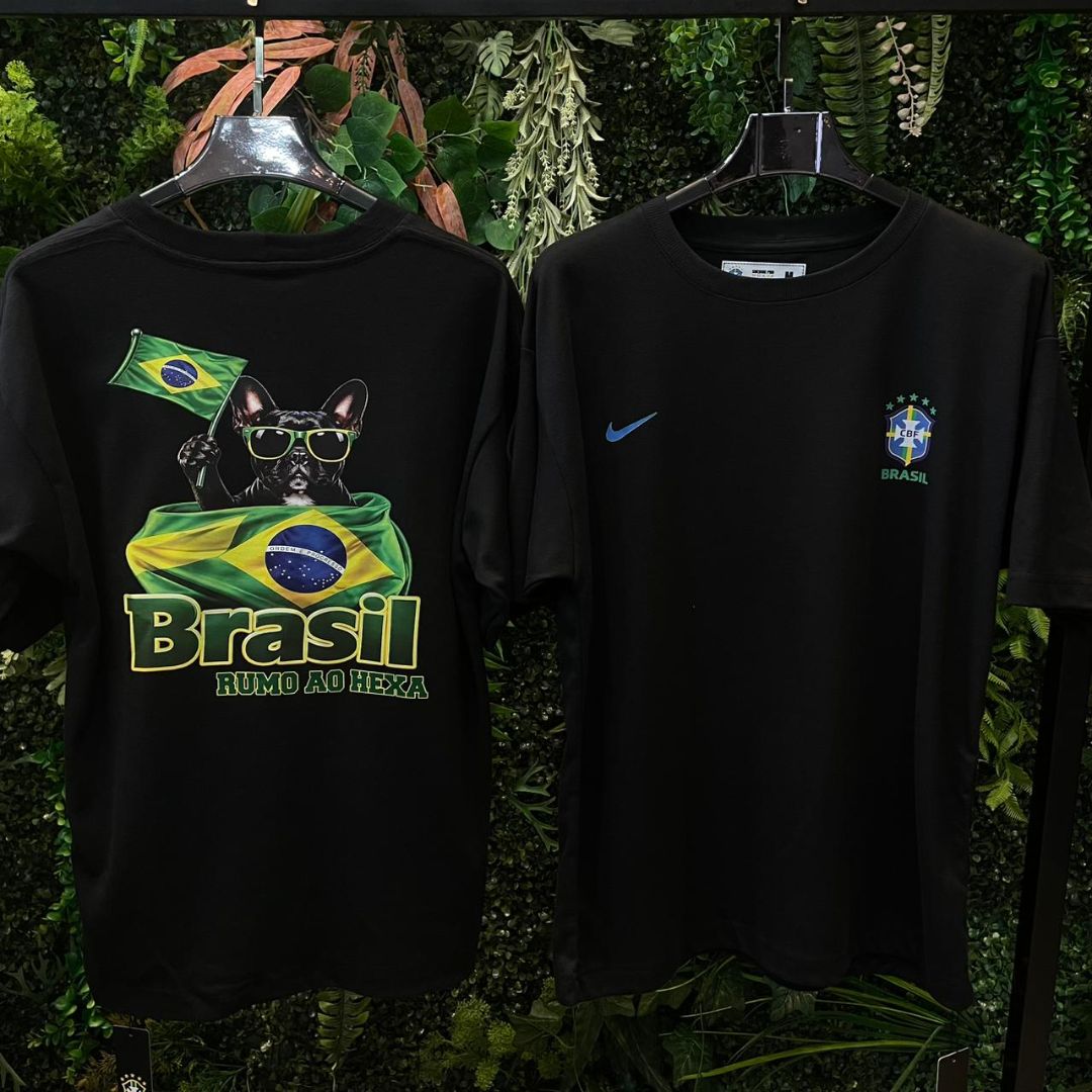 CAMISETA OVERSIZED BRASIL 880 PRETA