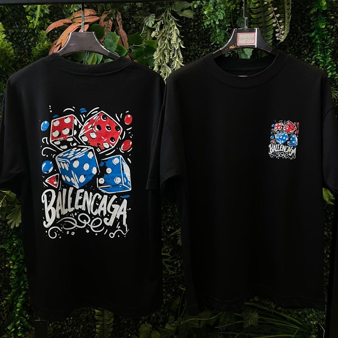 CAMISETA OVERSIZE BALENCIAGA 896 PRETO