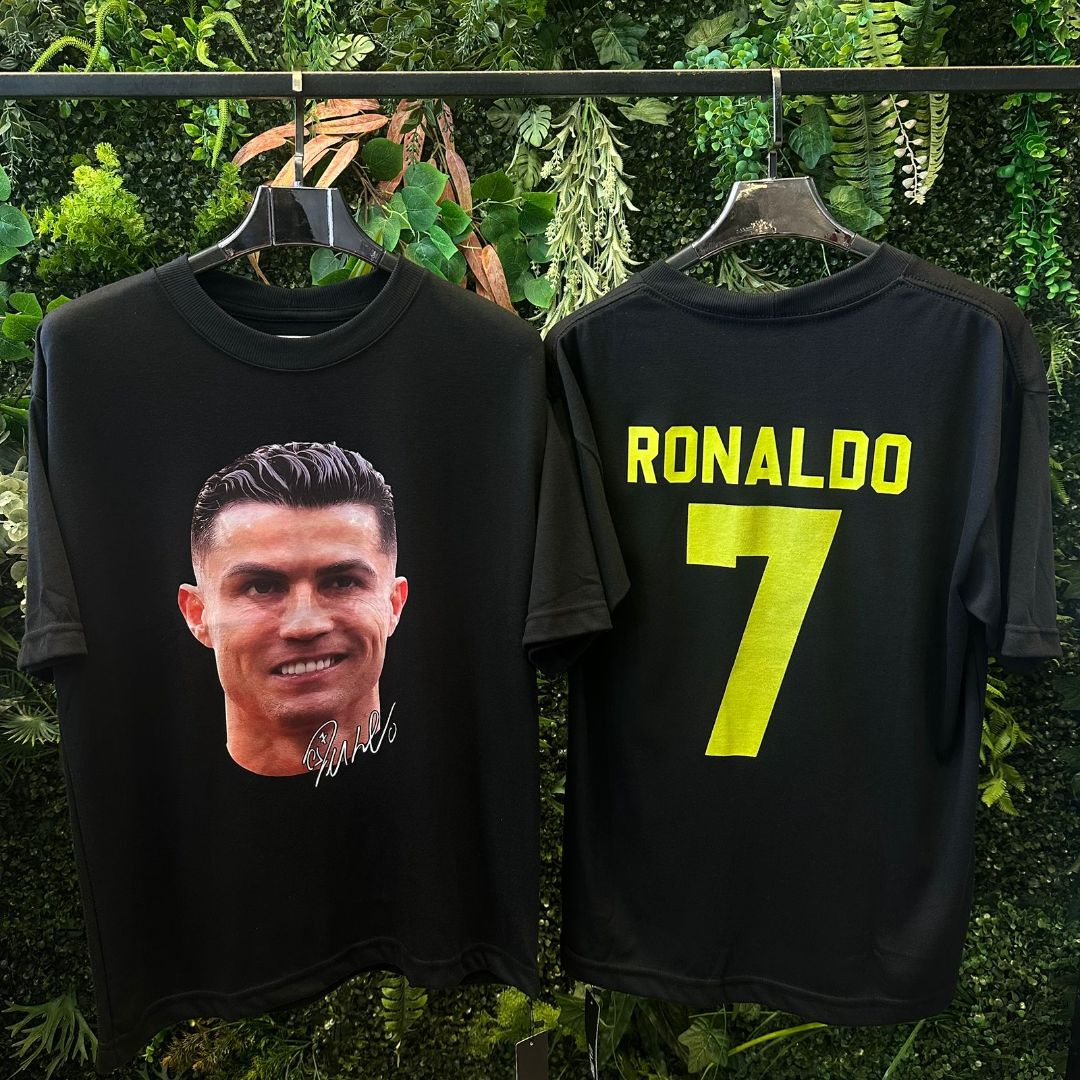 CAMISETA OVERSIZED CRISTIANO RONALDO 903 PRETA