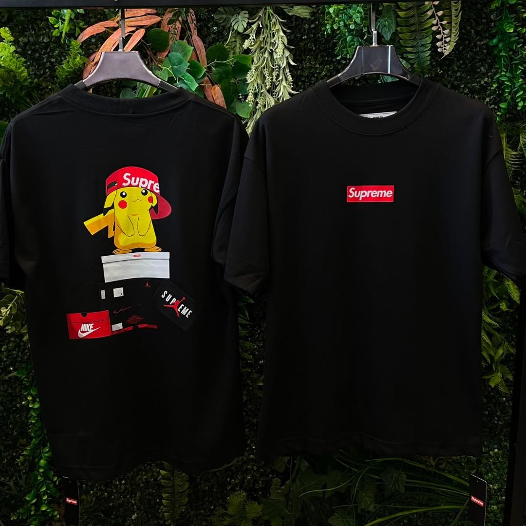 CAMISETAS OVERSIZE SUPREME 939 PRETO