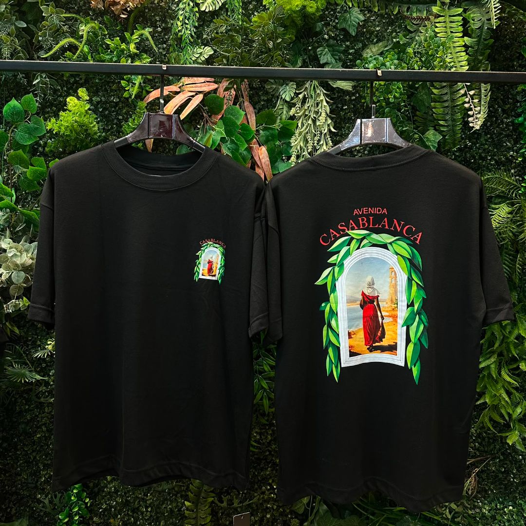 CAMISETAS OVERSIZE CASA BLANCA PRETO 945