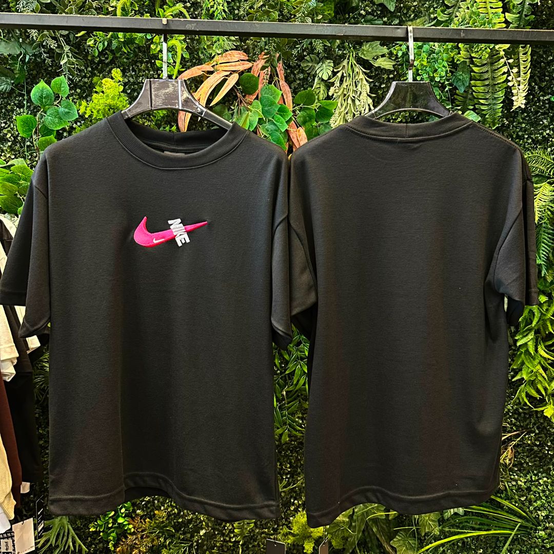 CAMISETAS OVERSIZE BORDADA NIKE 952 PRETO