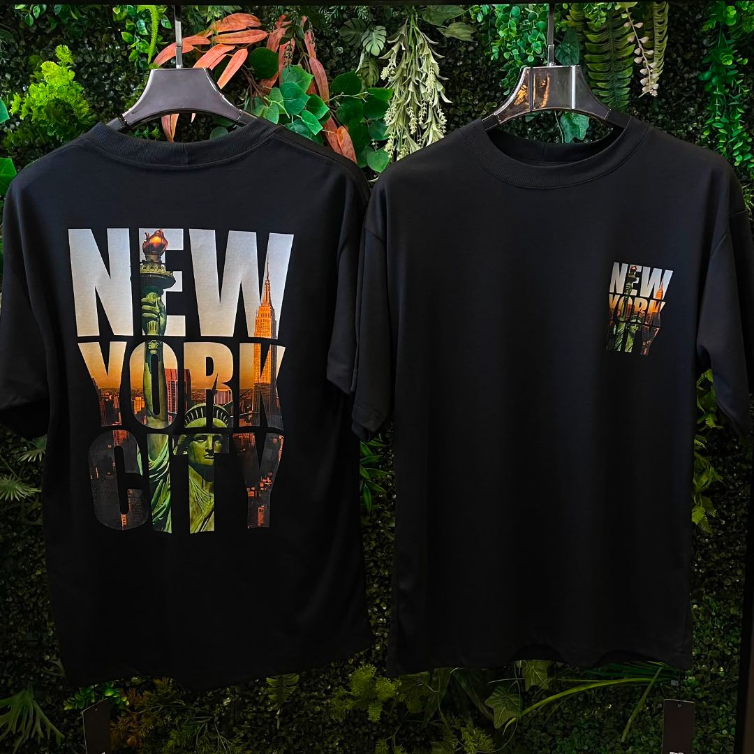 CAMISETAS OVERSIZED NY 960 PRETA
