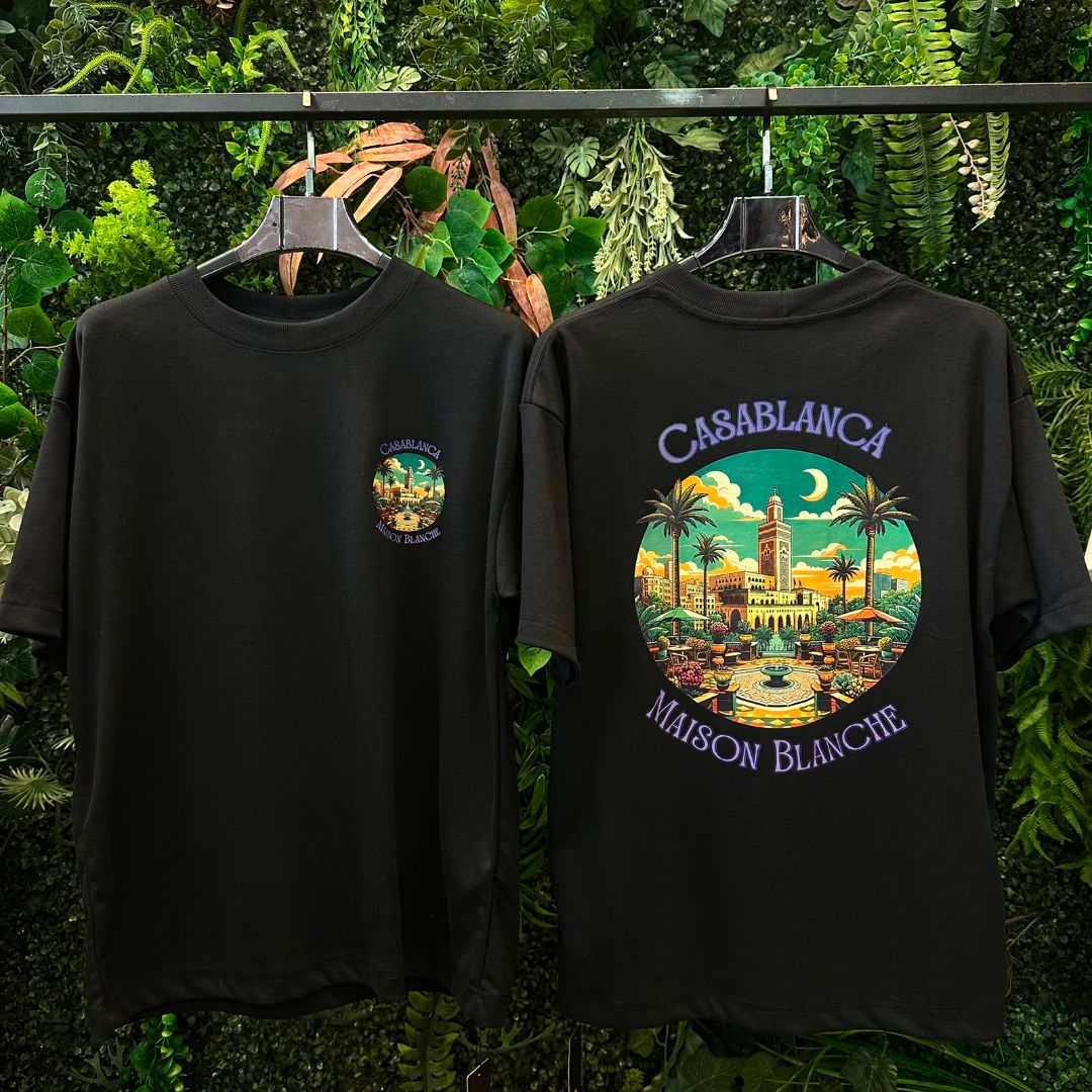 CAMISETAS OVERSIZED CASA BLANCA 987 PRETO