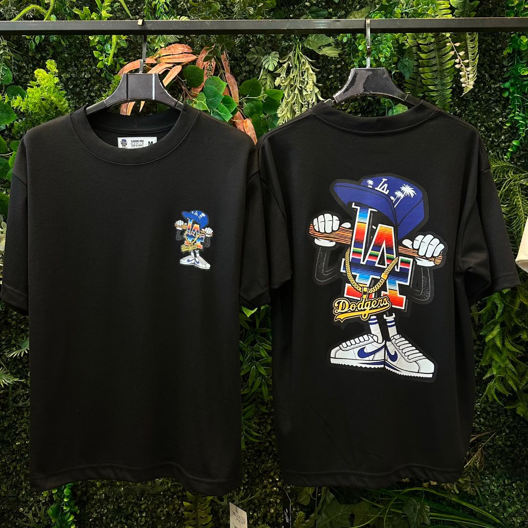 CAMISETAS OVERSIZED LA 988 PRETO