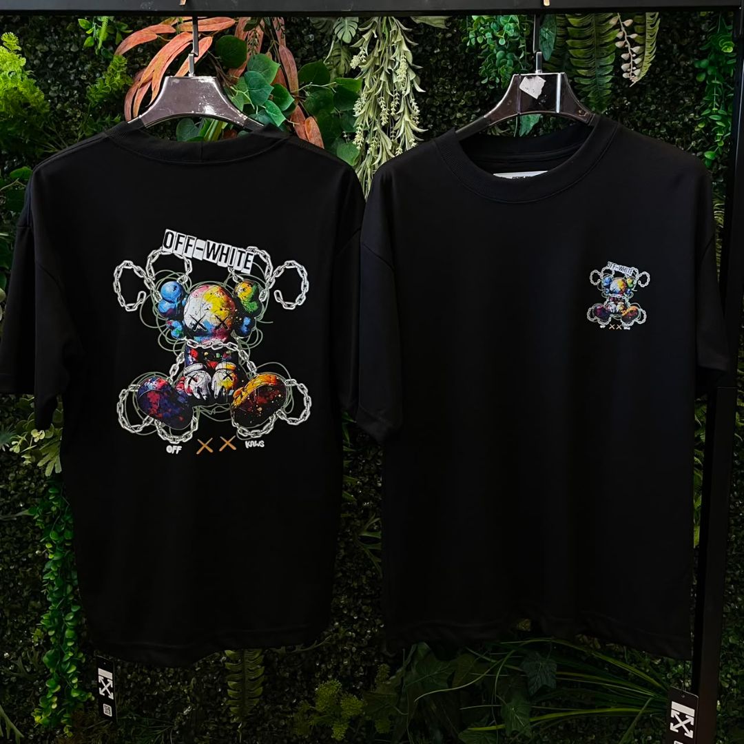 CAMISETAS OVERSIZE OFF WHITE 996 PRETO