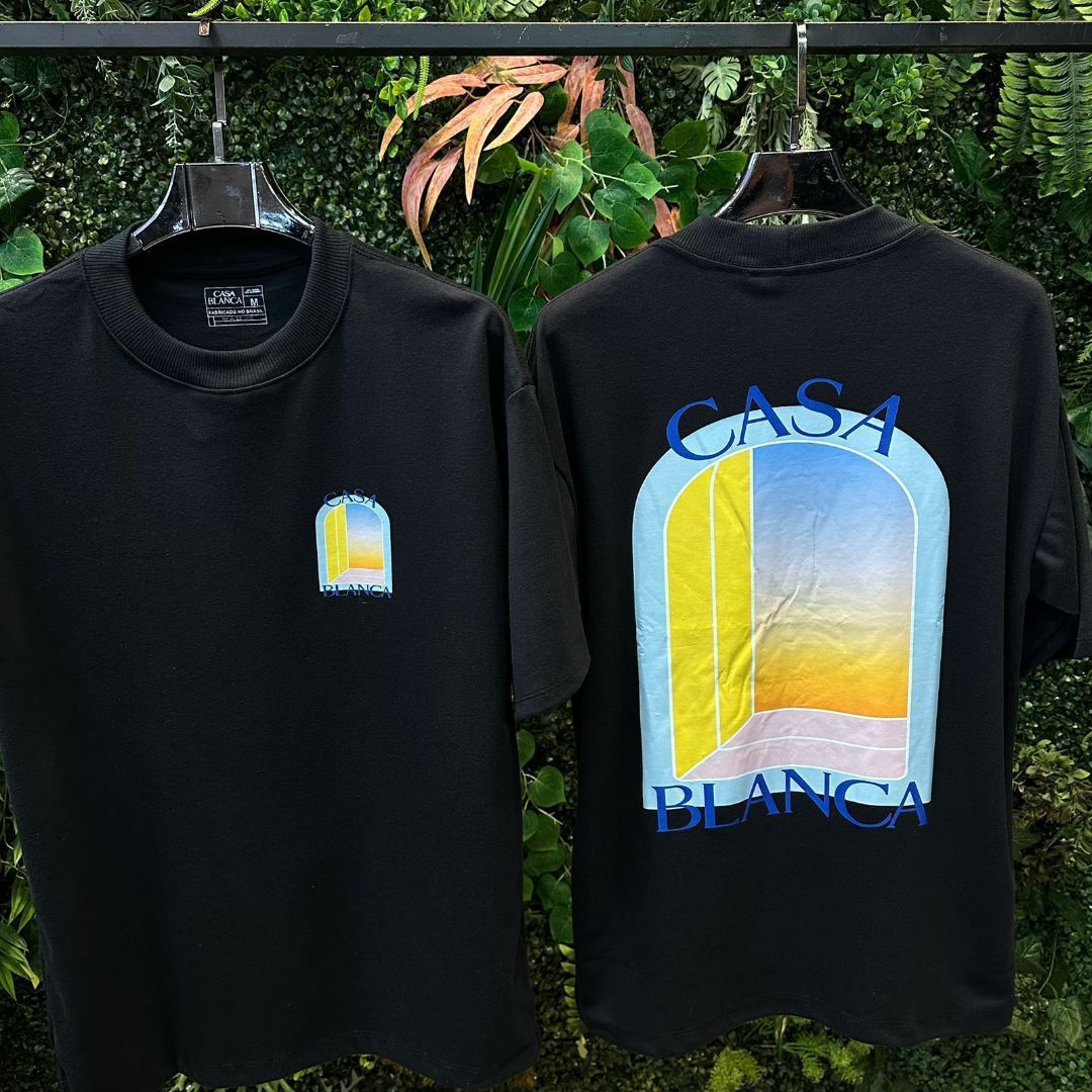CAMISETA OVERSIZED CASA BLANCA 189 PRETO