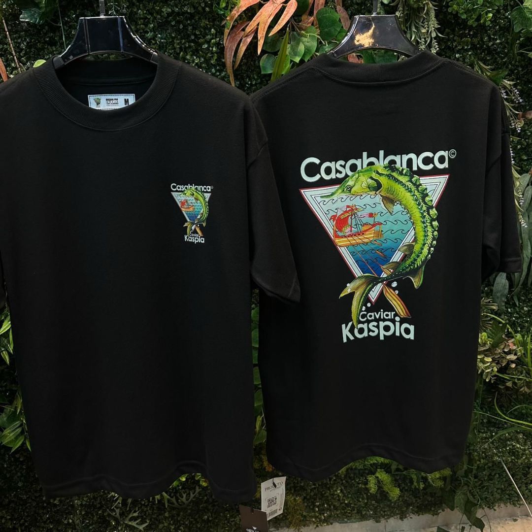 CAMISETA OVERSIZED CASA BLANCA 190 PRETO