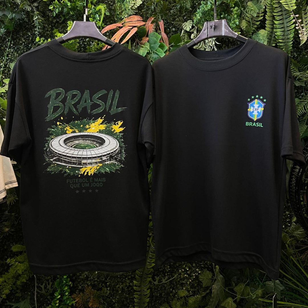 CAMISETA OVERSIZED BRASIL 692 PRETA