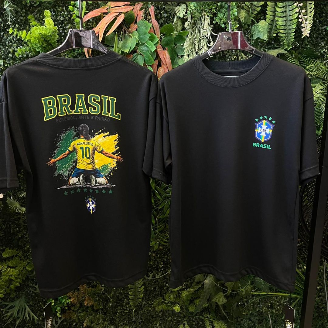 CAMISETA OVERSIZED BRASIL 693 PRETA