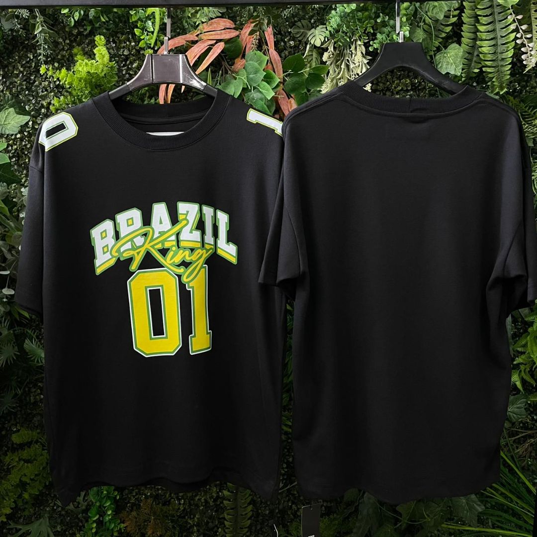 CAMISETA OVERSIZED BRASIL 700 PRETA