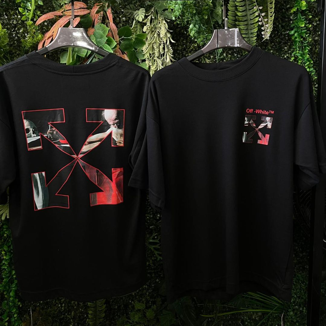 CAMISETA OVERSIZED OFF WHITE 706 PRETA