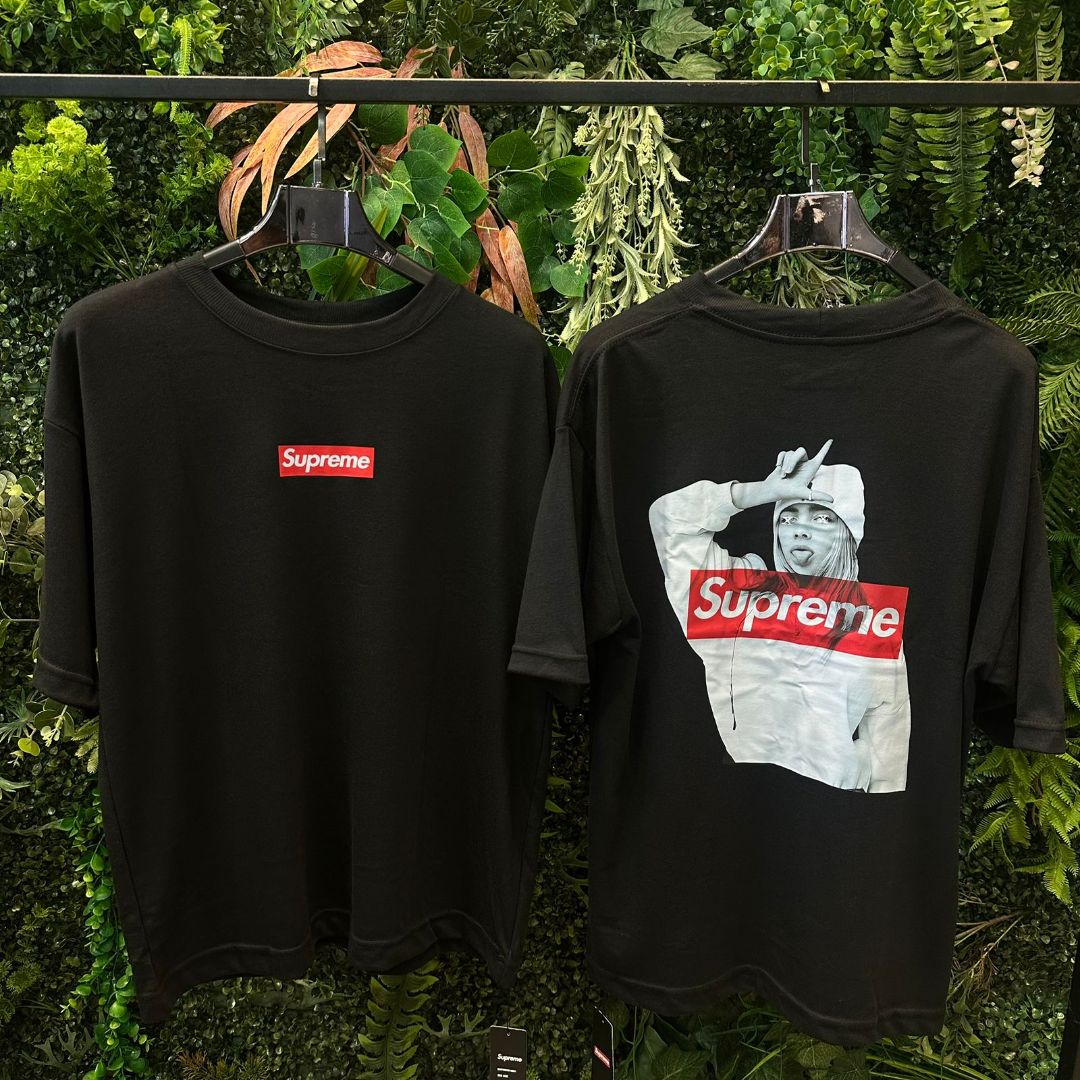 CAMISETA OVERSIZED SUPREME 224 PRETA