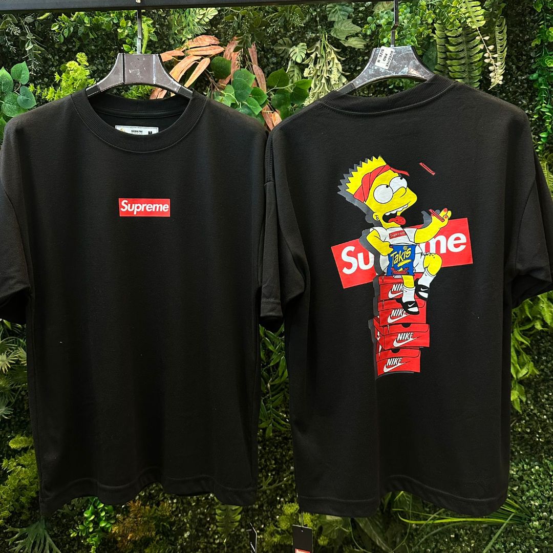 CAMISETA OVERSIZED SUPREME 743 PRETA