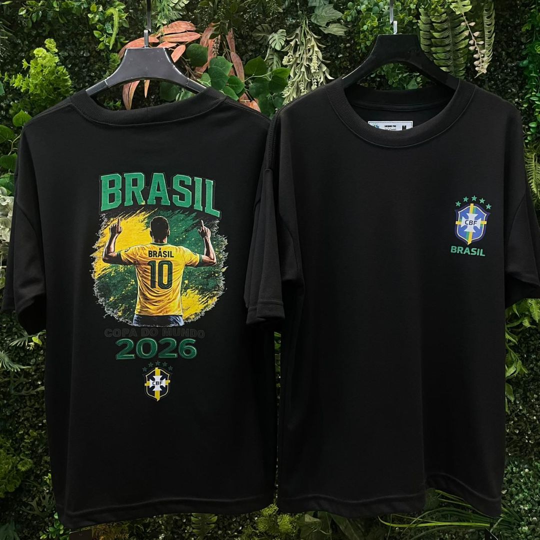 CAMISETA OVERSIZED BRASIL 750 PRETA