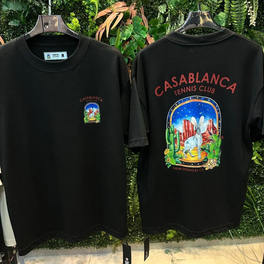 CAMISETA OVERSIZED CASA BLANCA 778 PRETA