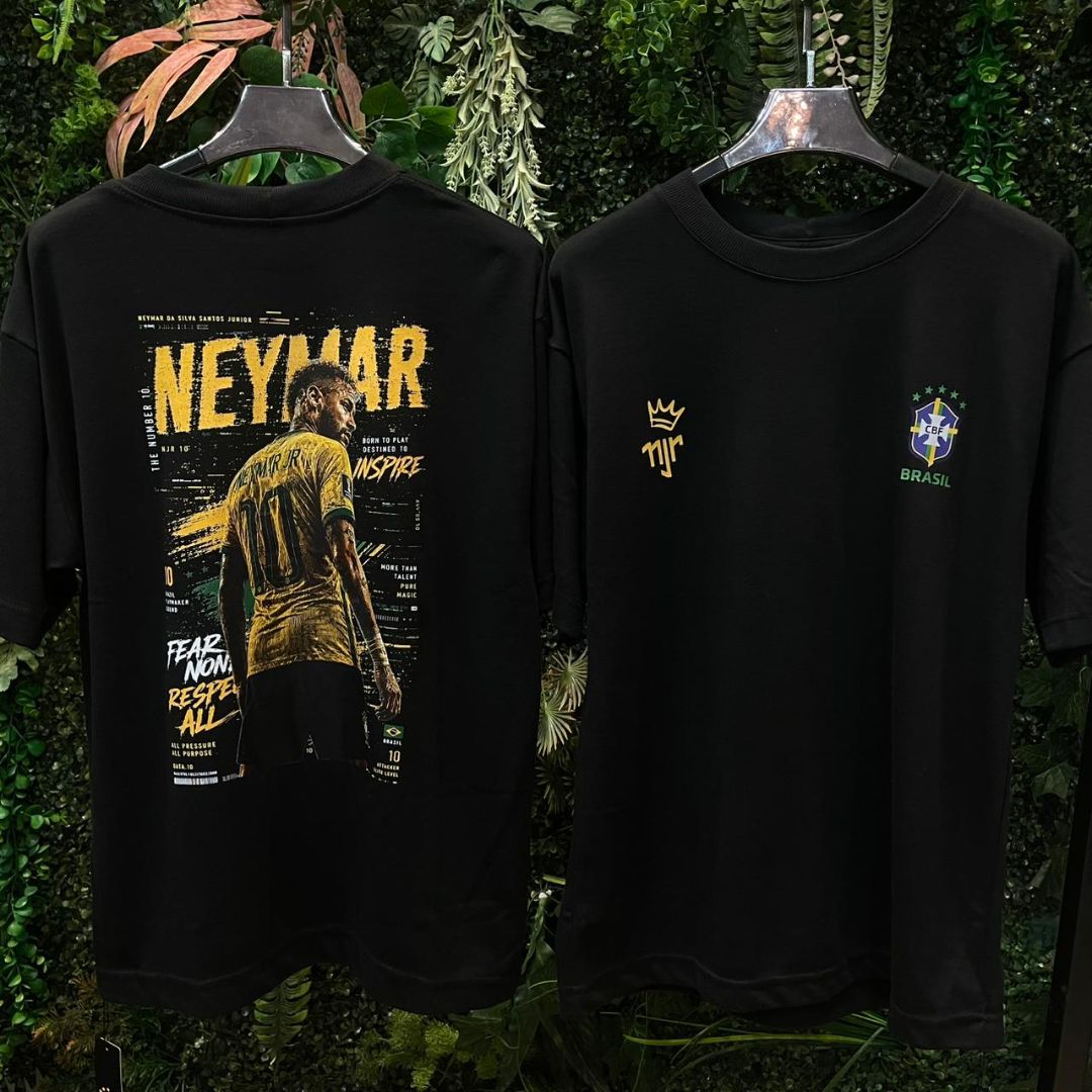CAMISETA OVERSIZED NEYMAR 833 PRETA