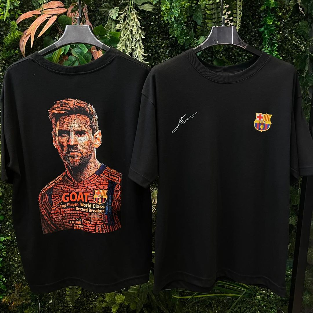 CAMISETA OVERSIZED MESSI 838 PRETA