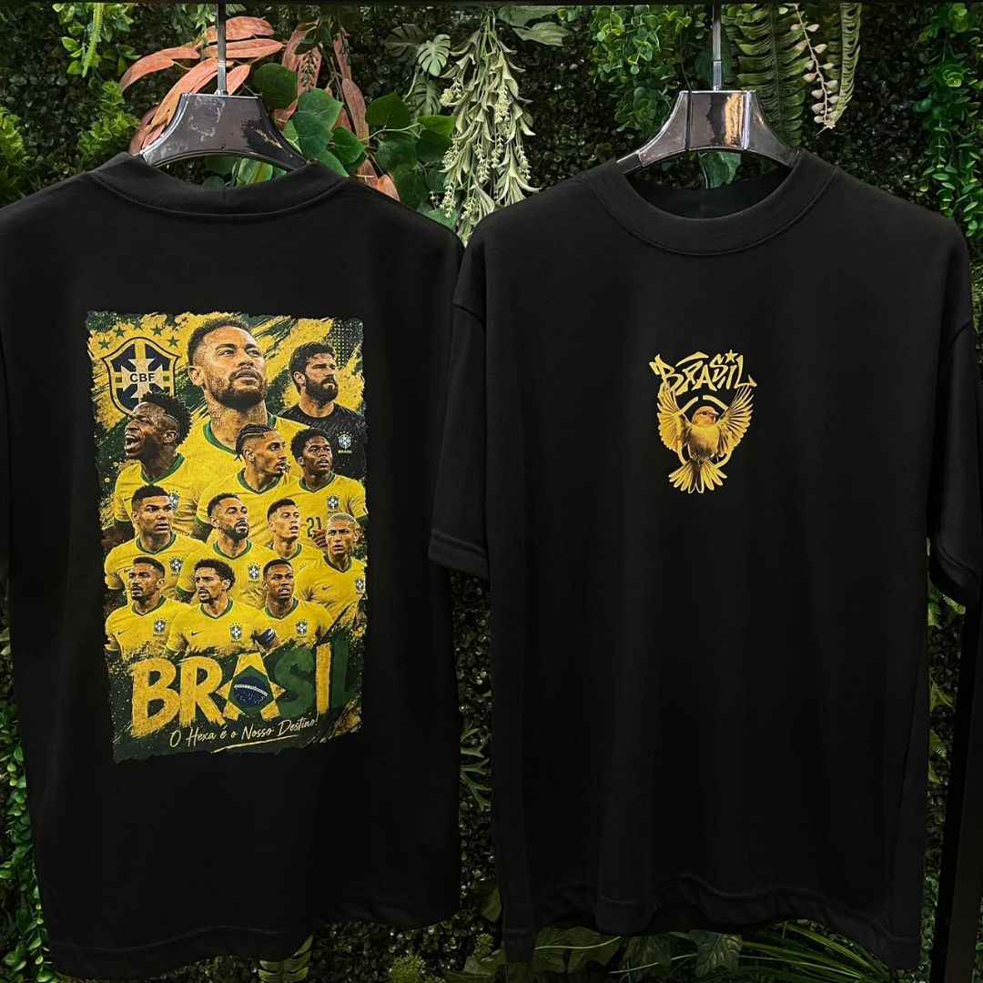 CAMISETA OVERSIZED BRASIL 884 PRETA