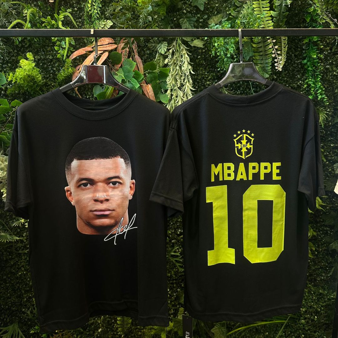 CAMISETA OVERSIZED MBAPPE 902 PRETA