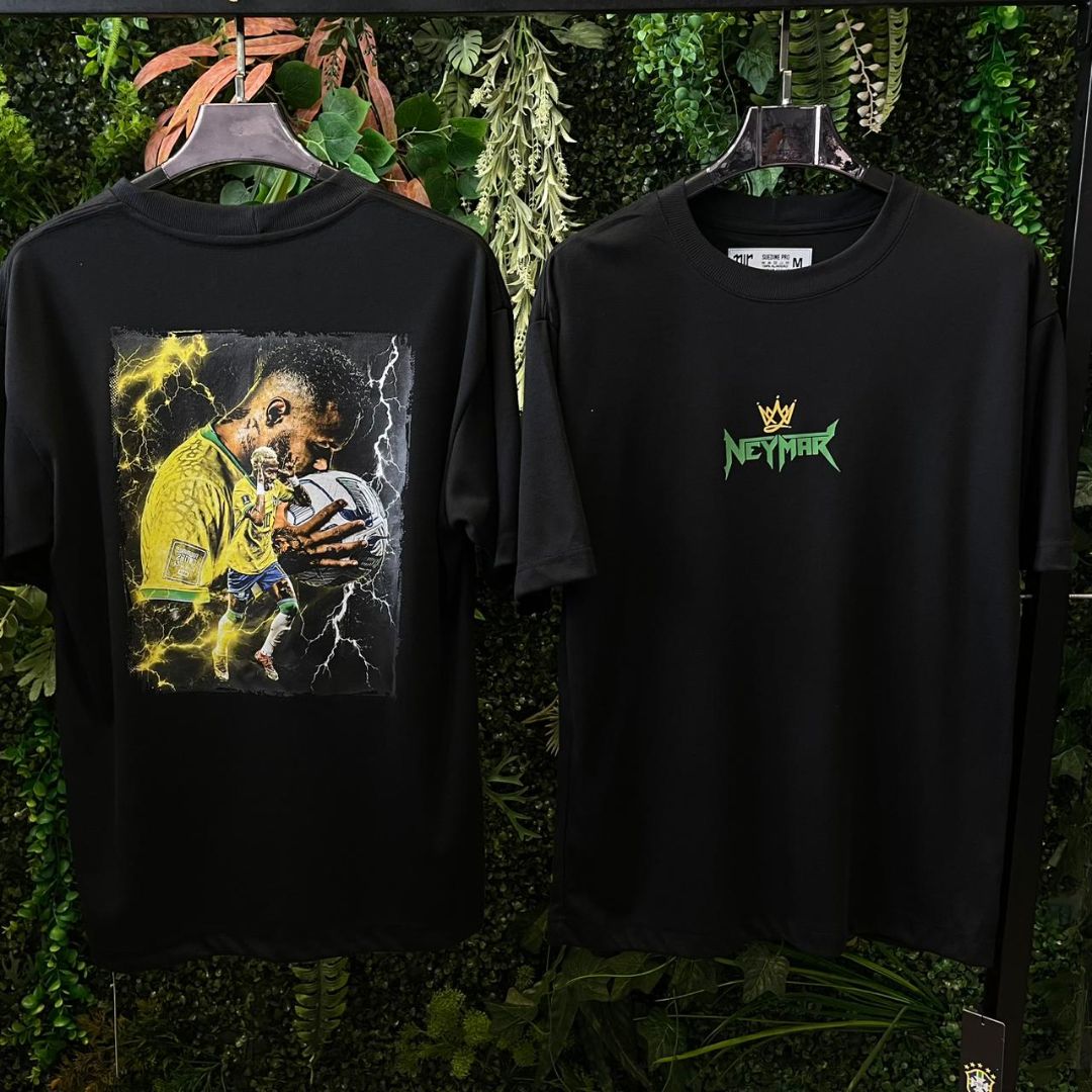 CAMISETA OVERSIZED NEYMAR 907 PRETA