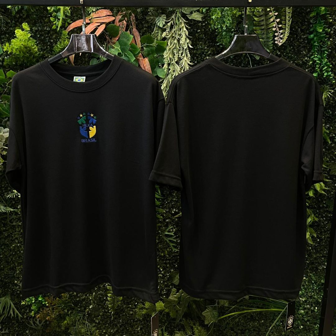 CAMISETA OVERSIZED BRASIL 909 PRETA