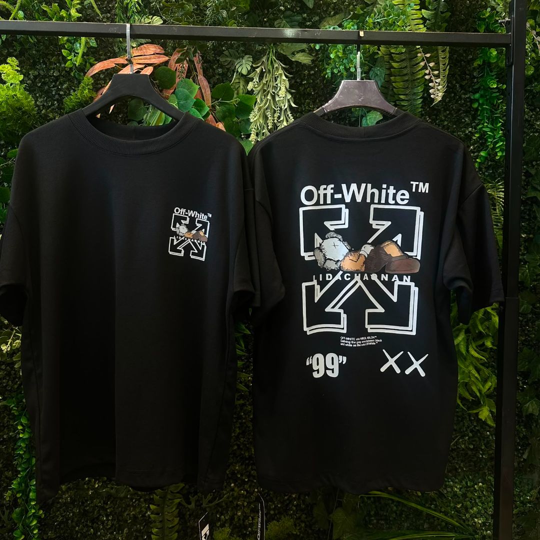 CAMISETAS OVERSIZE OFF WHITE  1013 PRETO