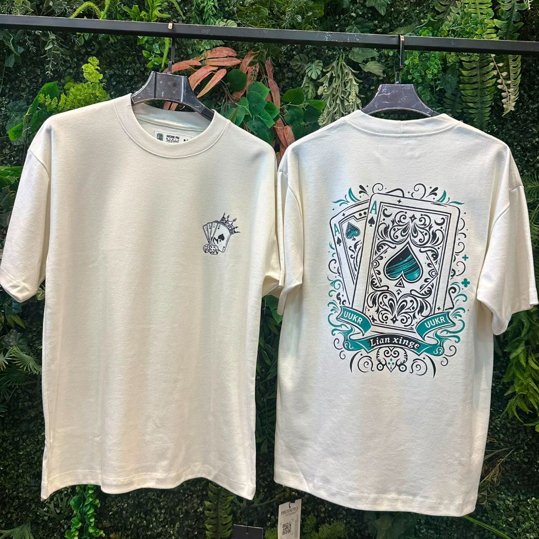 CAMISETAS OVERSIZE CARTAS 1018 OFF
