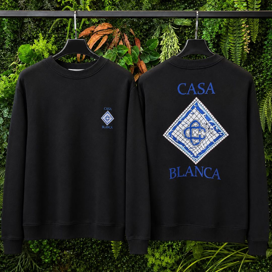 MOLETOM CASA BLANCA 1044 PRETO