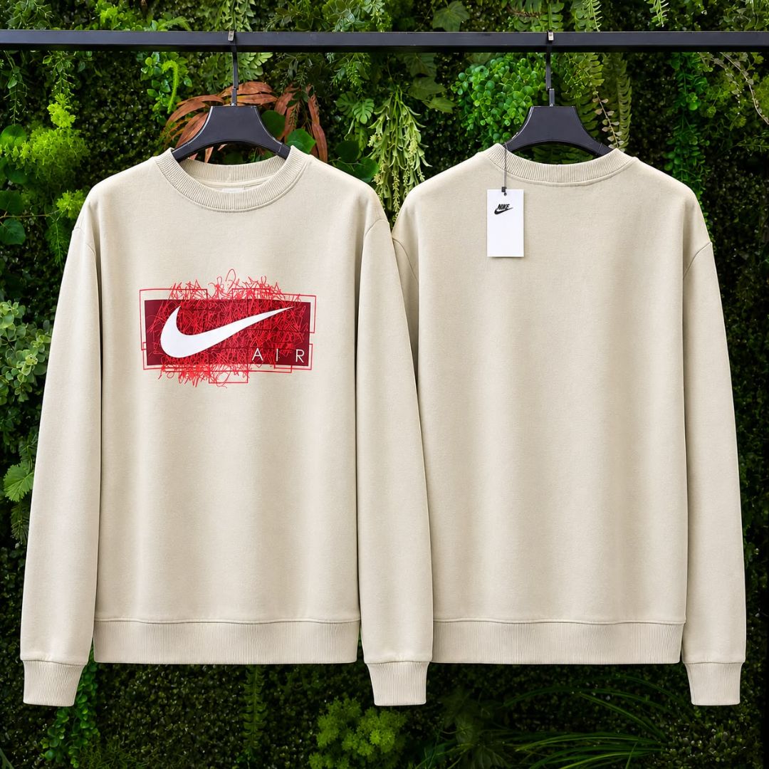 MOLETOM NIKE 1045 BEGE