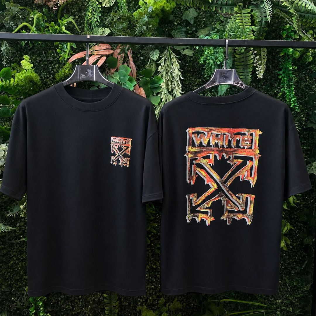 CAMISETA OVERSIZE OFF WHITE 1073 PRETO