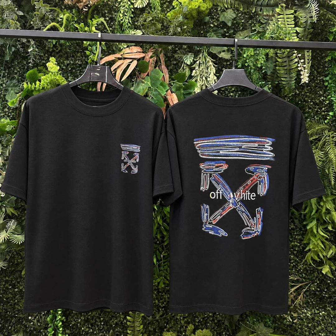 CAMISETA OVERSIZED OFF WHITE 1103 PRETO