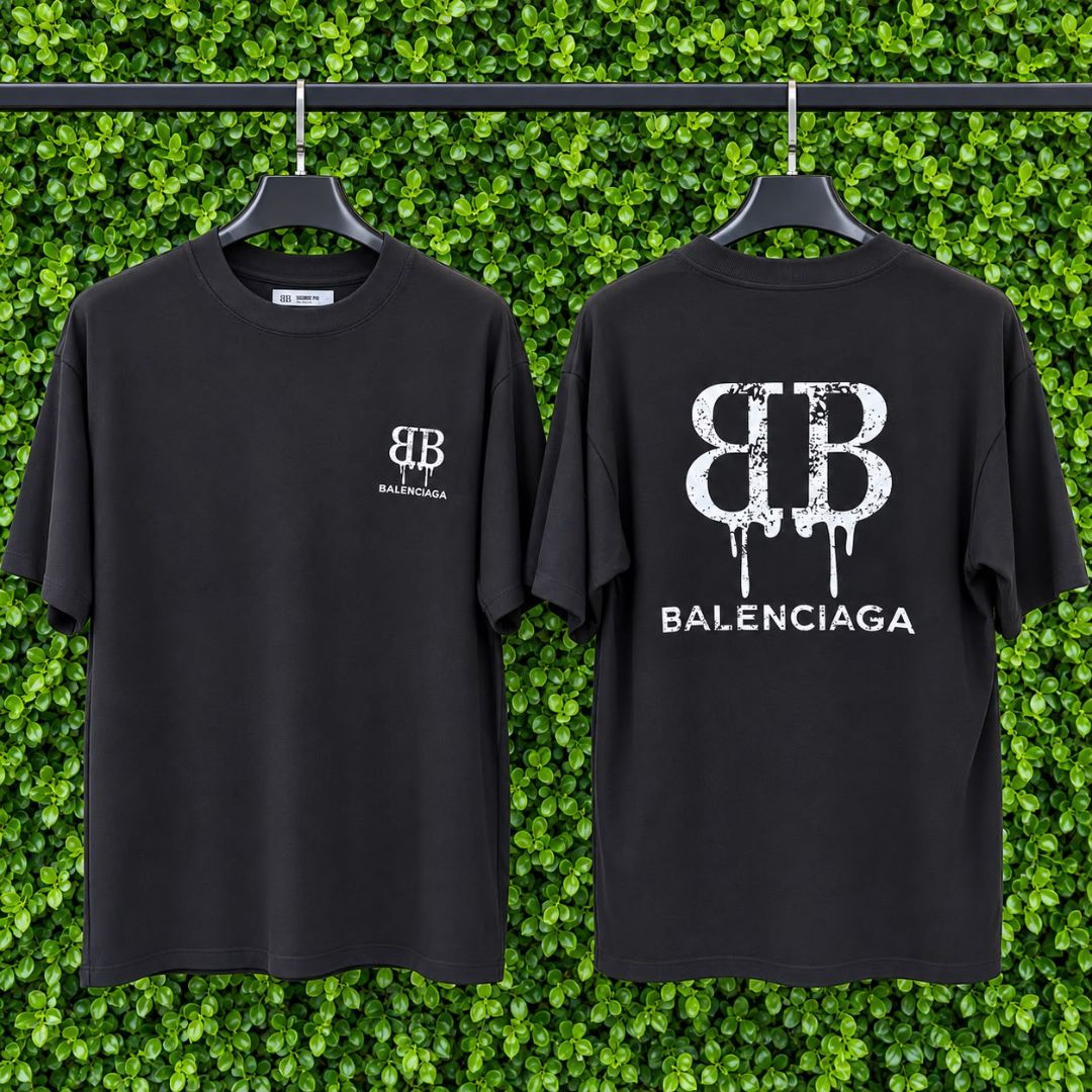 Camisetas Oversized 1126 Balenciaga preto