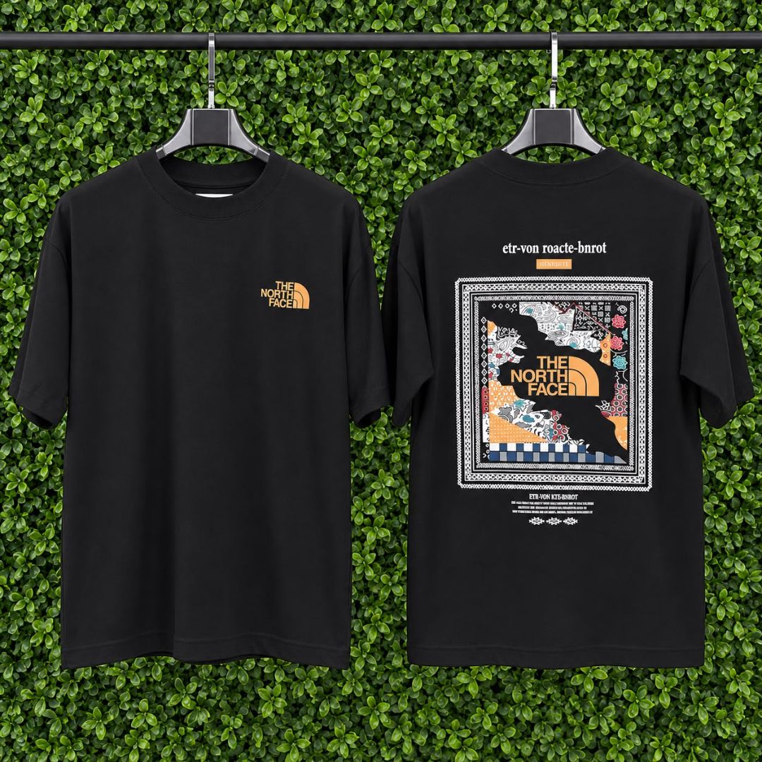 Camisetas Oversized 1128 Noth face preto
