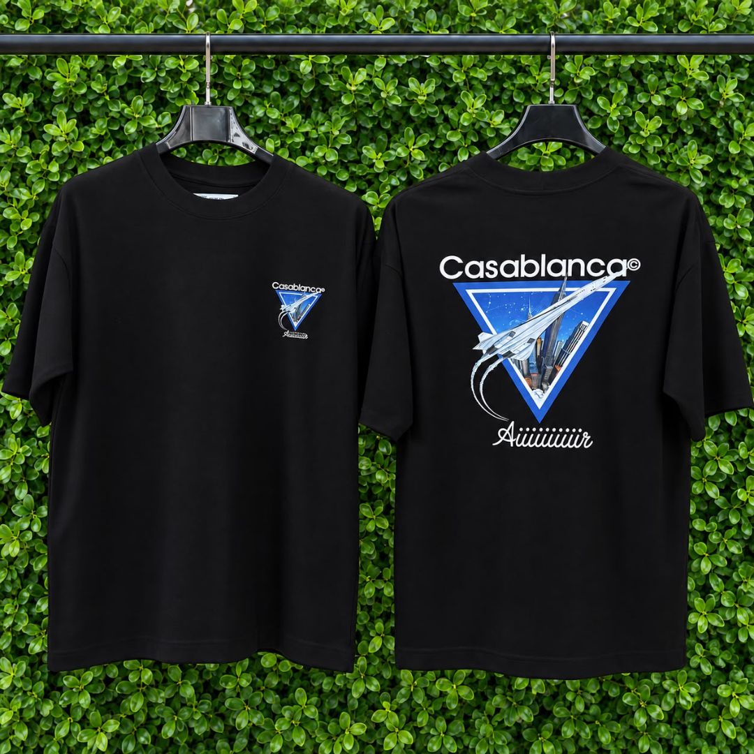 Camisetas Oversized CASA BLANCA 1136 preto