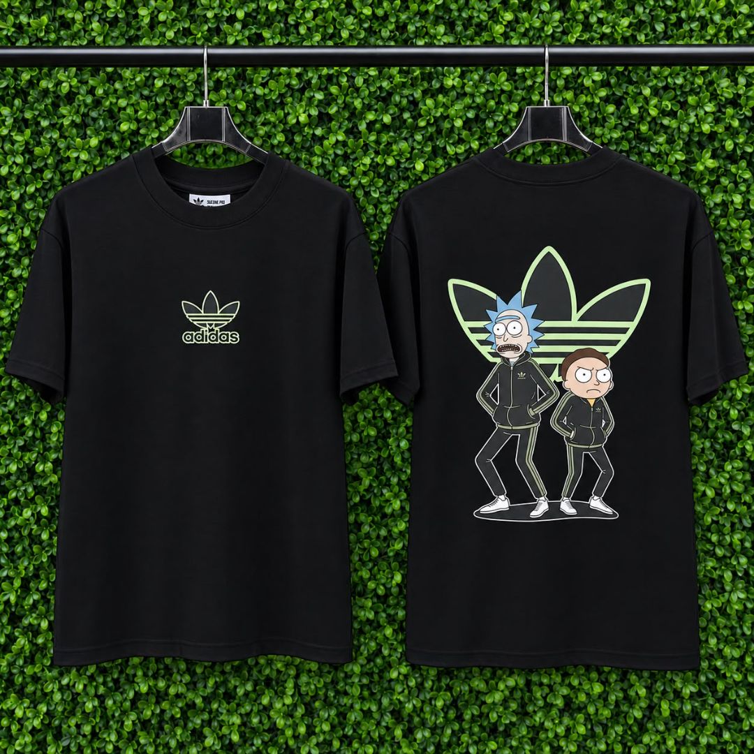 Camisetas Oversized Adidas 1138 preto