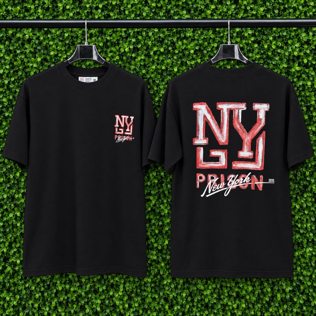 Camisetas Oversized New York 1145 Preto