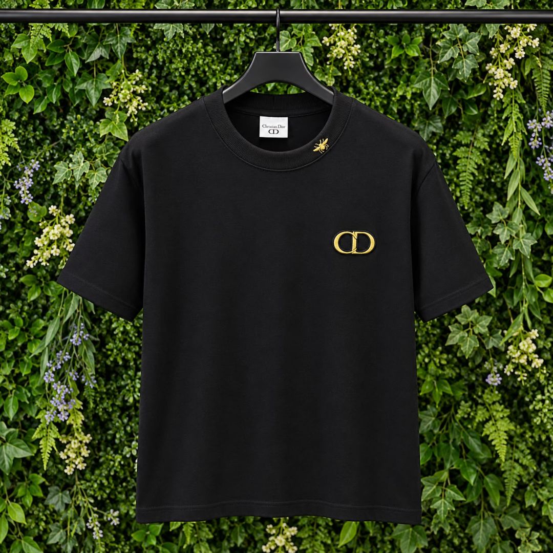 CAMISETA OVERSIZED BORDADA CRISTIAN DIOR 1158 PRETO