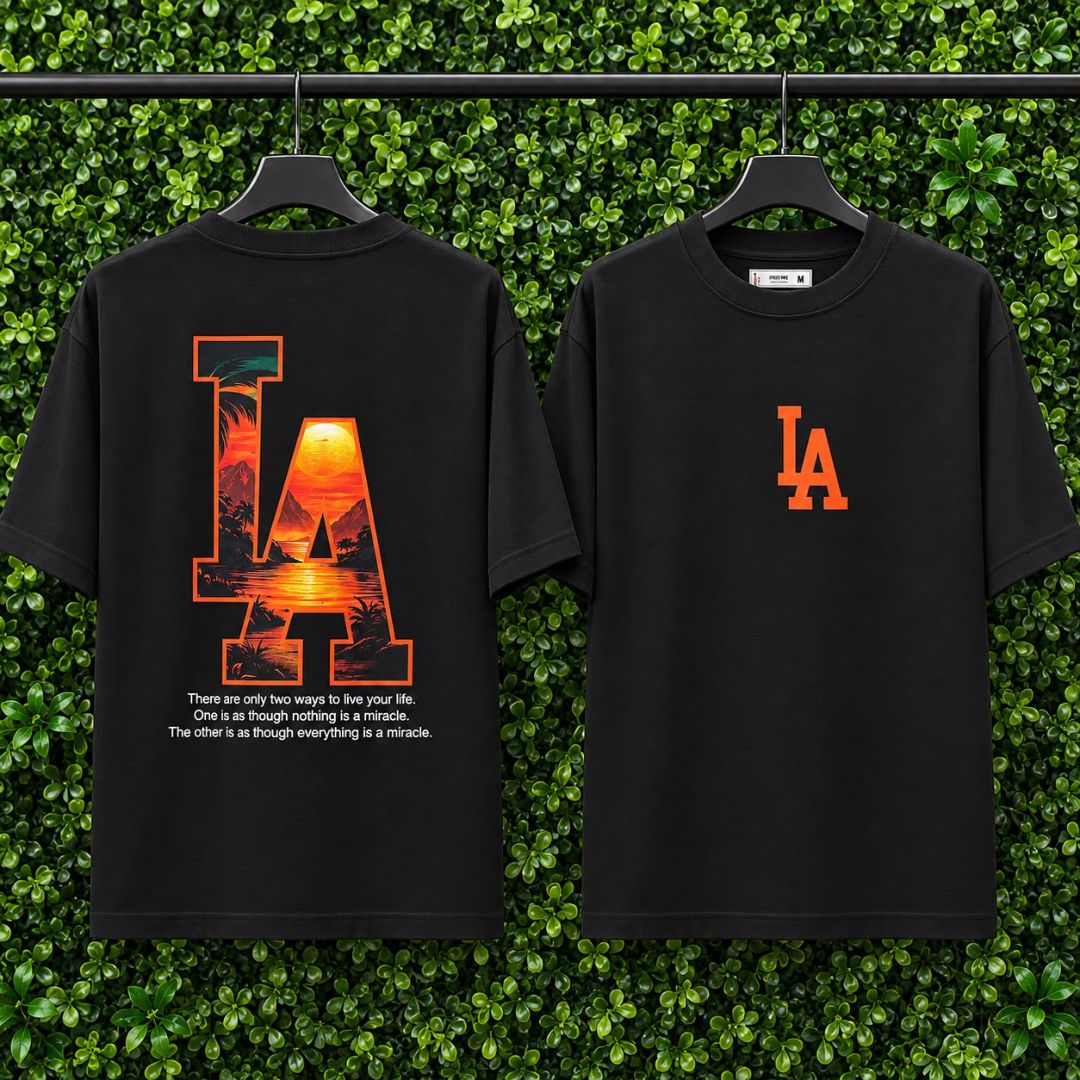 CAMISETA OVERSIZED LA 1171 PRETO