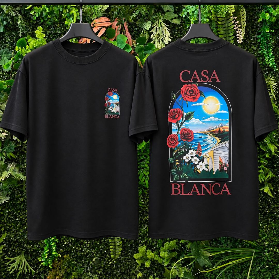 CAMISETA OVERSIZED CASA BLANCA 1176 PRETO