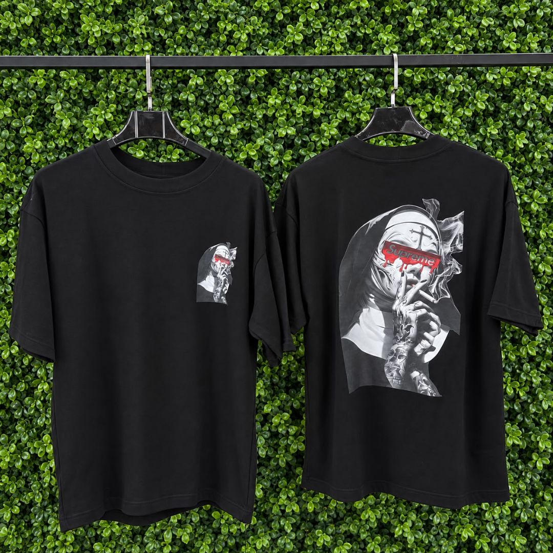 CAMISETA OVERSIZED SUPREME 1186 PRETO