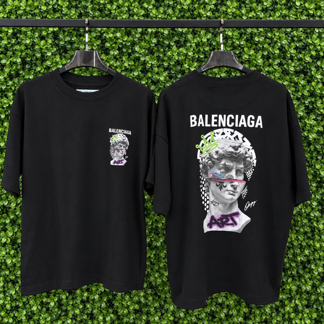 CAMISETA OVERSIZED BALENCIAGA 1188 PRETO