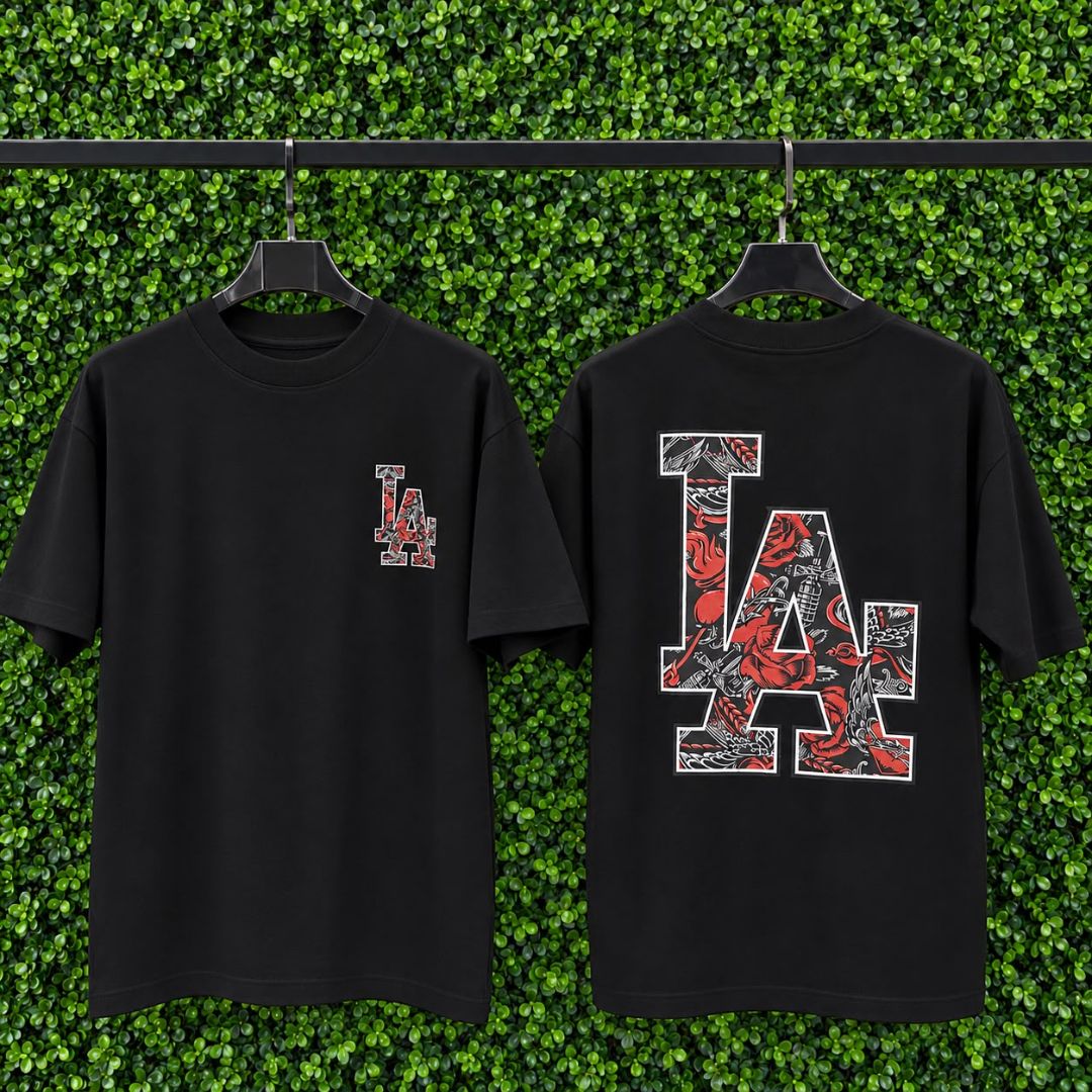 CAMISETA OVERSIZED LA 1200 PRETO