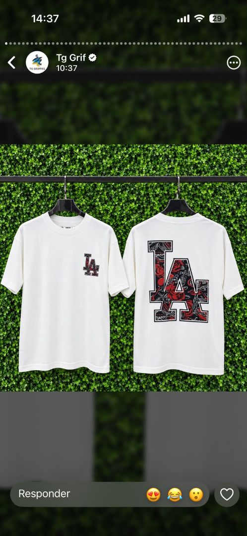 CAMISETA OVERSIZED 1200 LA OFF