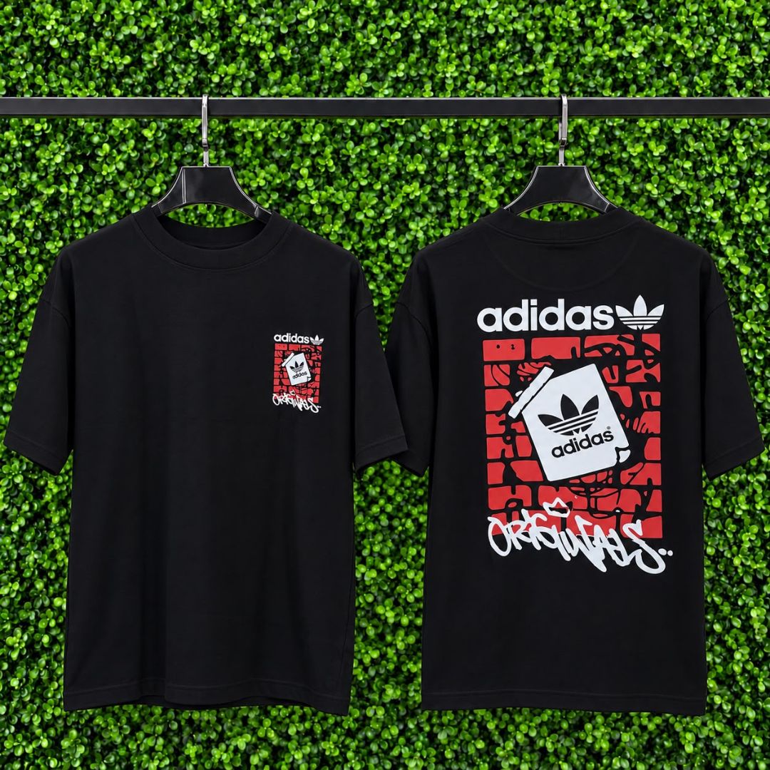 CAMISETA OVERSIZED 1216 ADIDAS PRETO