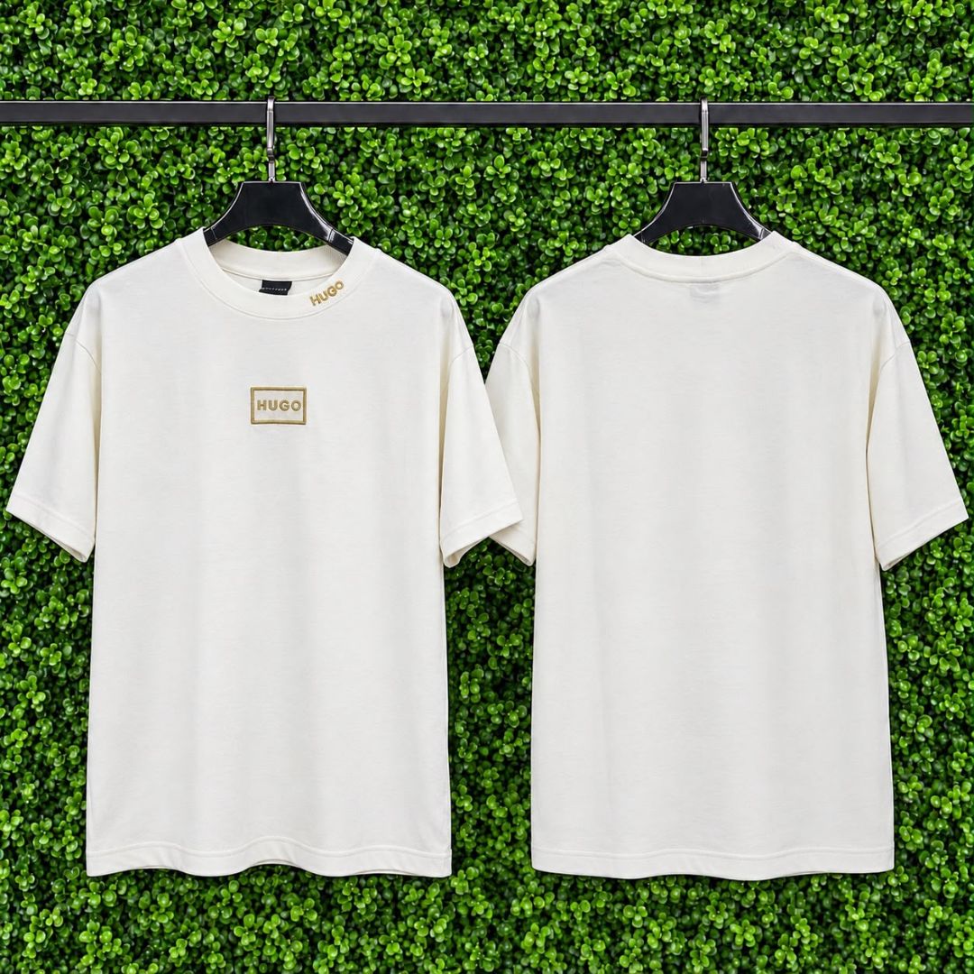 CAMISETA OVERSIZED HUGO BORDADO 1224 OFF